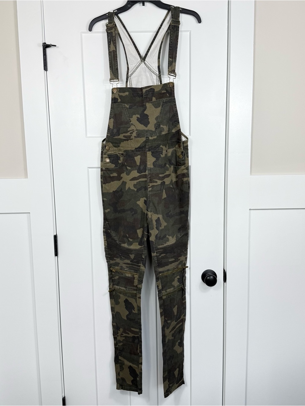 NWT American Bazi Twill Jogger Camo Overalls Moto Zip Ankle Festival Size Large
